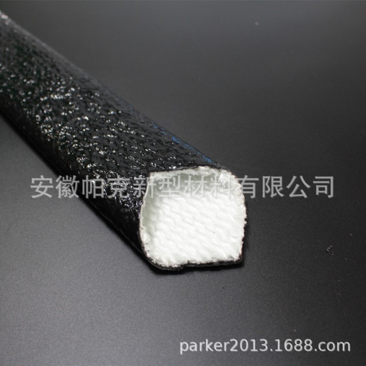 耐熱阻燃二氧化硅套管 內(nèi)膠外纖套管 高溫套管玻纖編織管 絕緣管