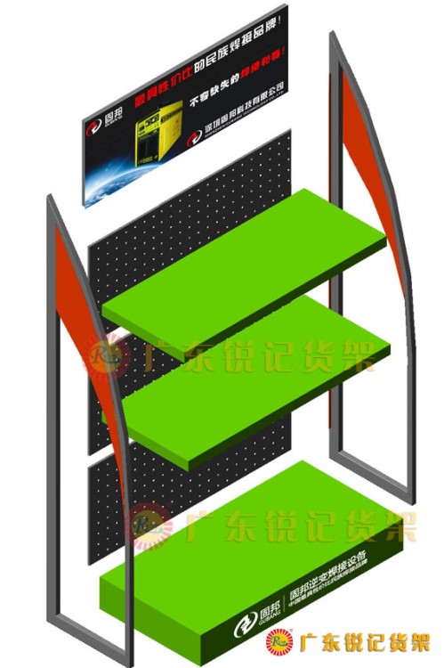 汕頭電焊機展示架/焊機展架訂做【銳記貨架廠】