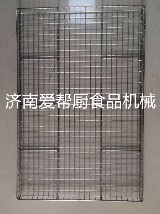 不锈钢烧烤网长方形带脚面包晾网冷却架烘焙工具烧烤网架晾晒网盘