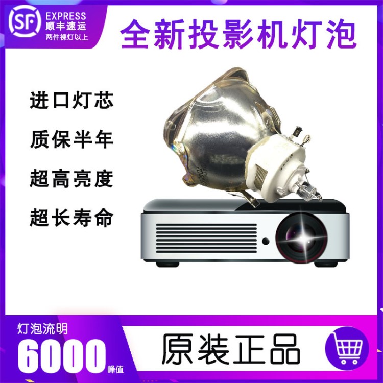 JHLP適用麗訊DU6871 DU9000 DW6851 DX6731商務(wù)專用投影儀機(jī)燈泡