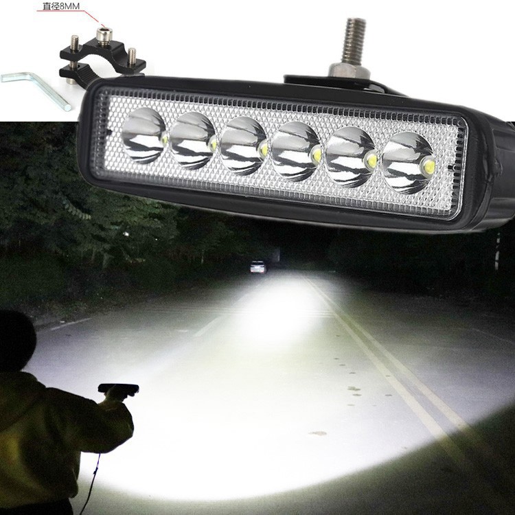 24V電動(dòng)車高亮led燈摩托車外置大燈三輪車改裝車燈12V強(qiáng)光射燈