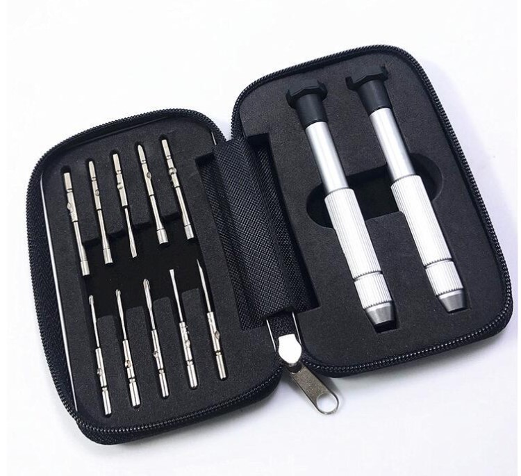 多功能手機眼鏡框鐘表維修工具小起子工具包便攜式眼鏡螺絲刀套裝