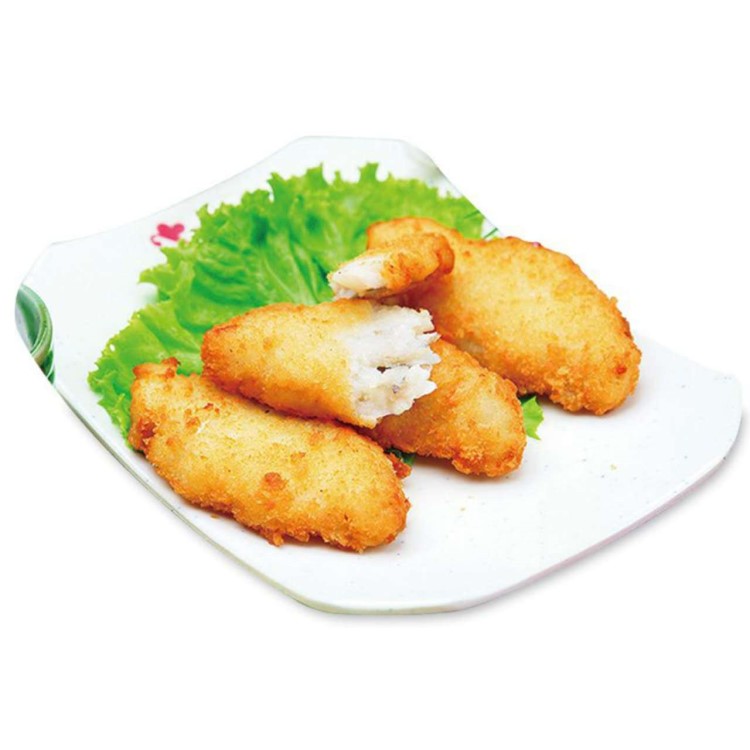 亞洲漁港深海鱈魚條，油炸，休閑小吃