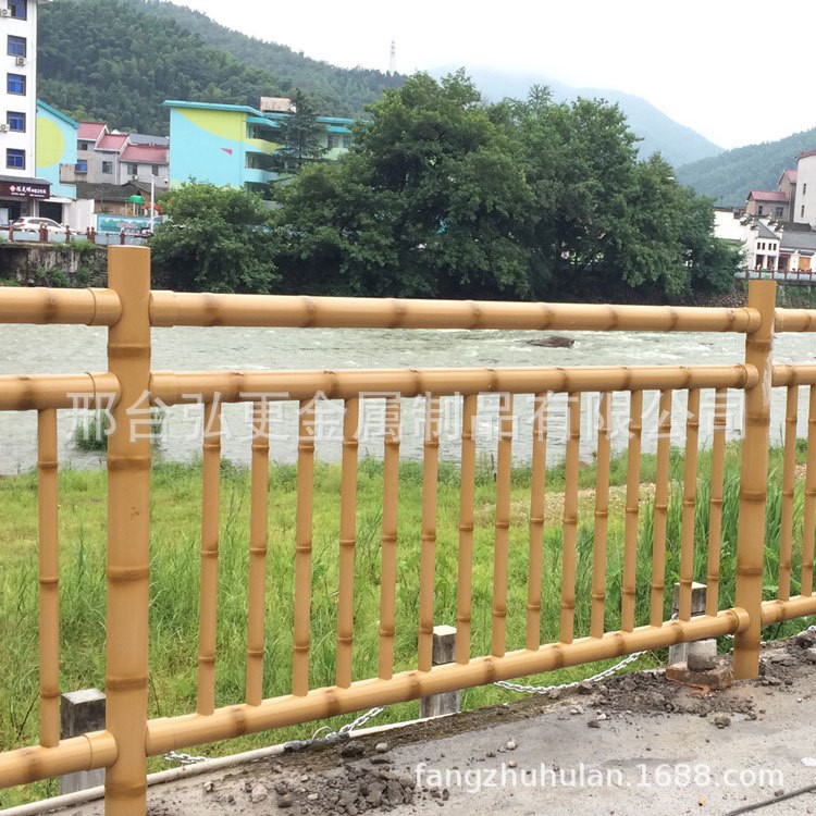 新农村建设用不锈钢竹篱笆景观园艺护栏庭院围栏栅栏竹节护栏