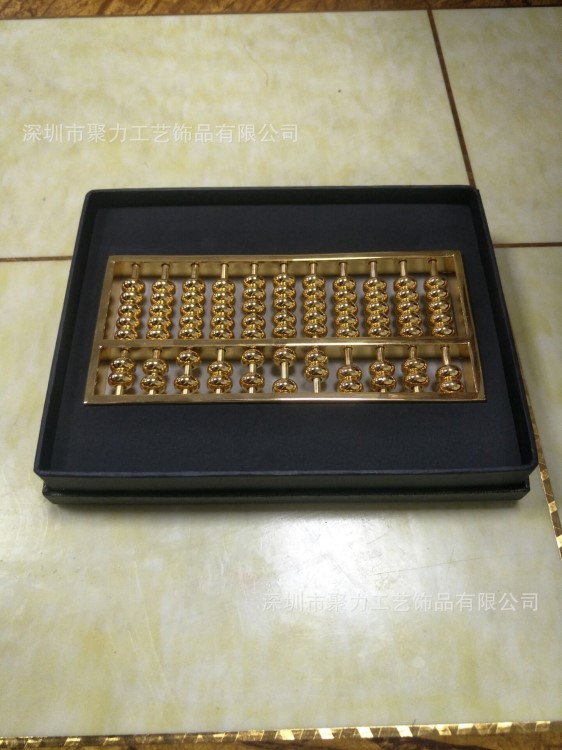 生產(chǎn)鋅合金 銅鎮(zhèn)宅富貴金算盤 歡迎來圖來樣定制訂購