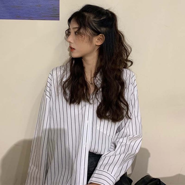 秋季2019新款套裝時尚高腰a字半身裙皮裙+長袖襯衫外套女兩件套潮