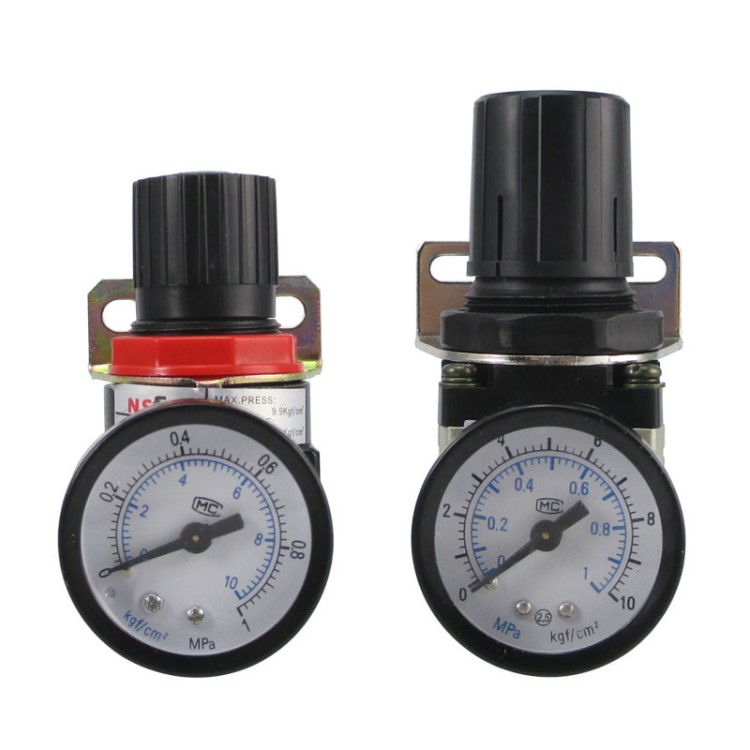 氣泵壓力調節器/噴筆氣管氣壓調節/空壓機調壓開關/帶表調壓接頭
