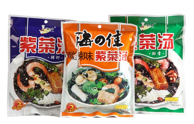 紫菜湯【72克X3袋】18小包裝沖泡即食帶調(diào)料包速食湯紫菜干貨批發(fā)