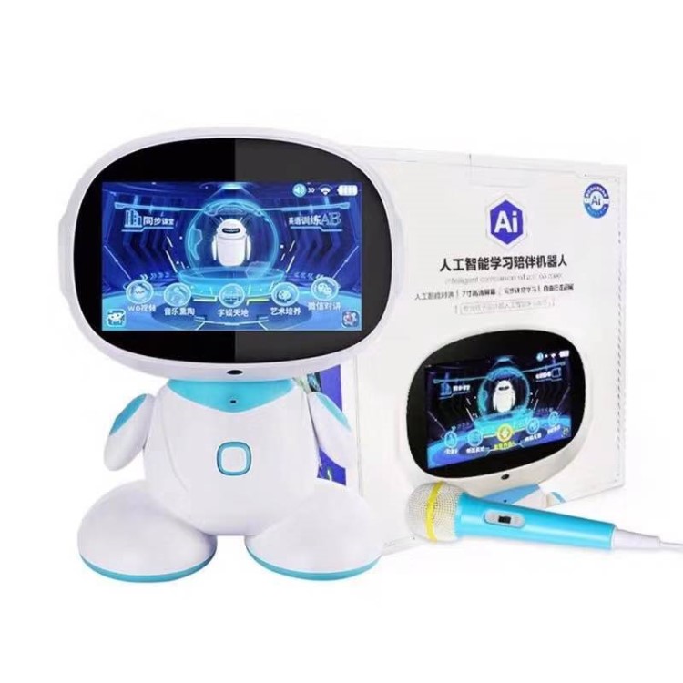 廠家直銷早教機智能學習機 AI人工智能陪伴 WIFI聯網 大屏機器