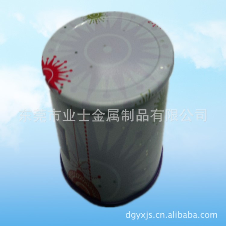 【誠信廠家推薦】2013新款馬口圓形金屬禮品盒 蟲草包裝盒