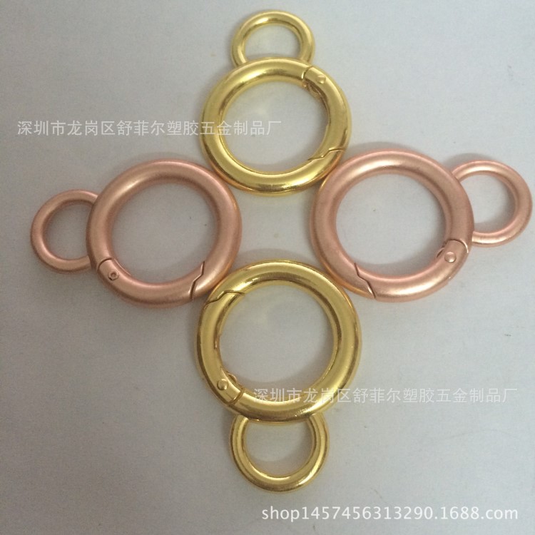 金屬diy五金開口彈簧圈百搭配件掛鑰匙扣環寵物鉤電子產品小件用