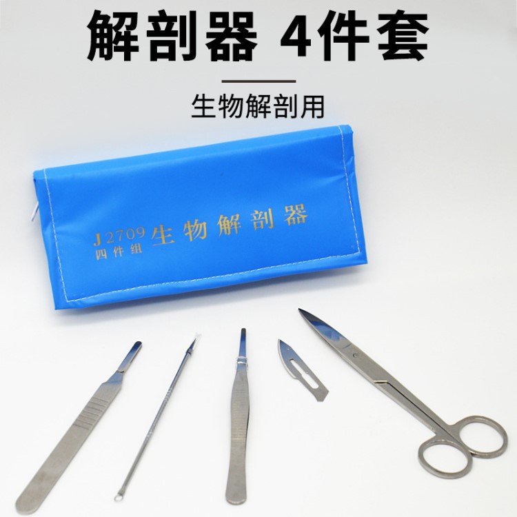 生物解剖器四件套實(shí)驗(yàn)工具制作標(biāo)本工具解剖工具解剖套裝4件套