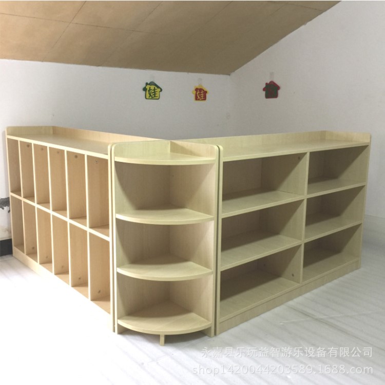 幼兒園防火板玩具柜子收納柜書包柜鞋柜書架儲物柜蒙氏教具柜定做