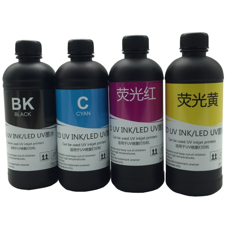 廠家直銷(xiāo)  UV墨水  適用于愛(ài)普生UV墨水 壓電LED燈UV固化墨水