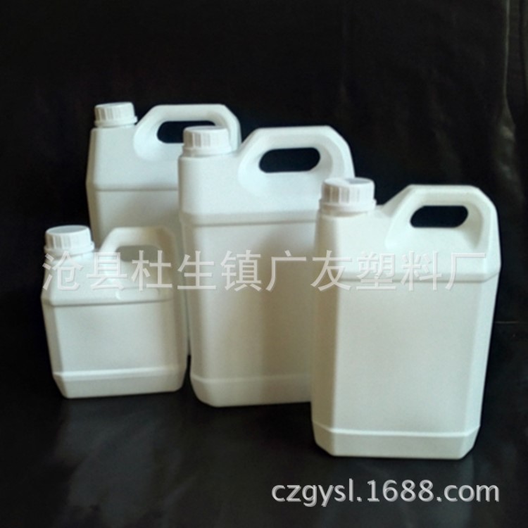 供應(yīng)4L 5L 塑料方桶 散裝洗衣液桶 半透明塑料壺 化工桶