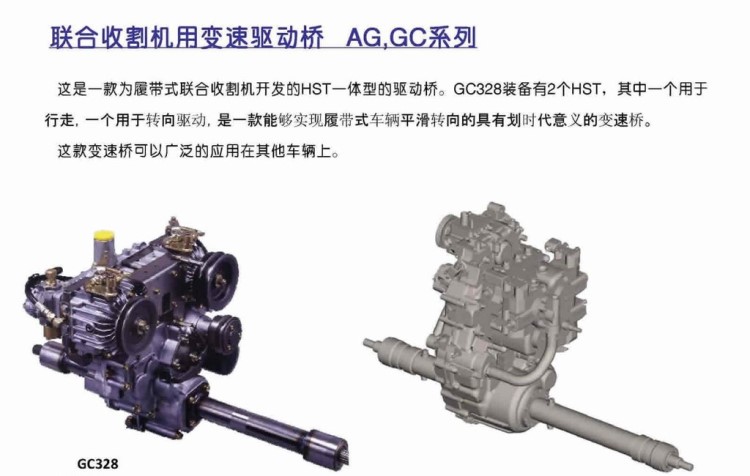 聯(lián)合收割機(jī)用洋馬驅(qū)動橋  AG.GC系列