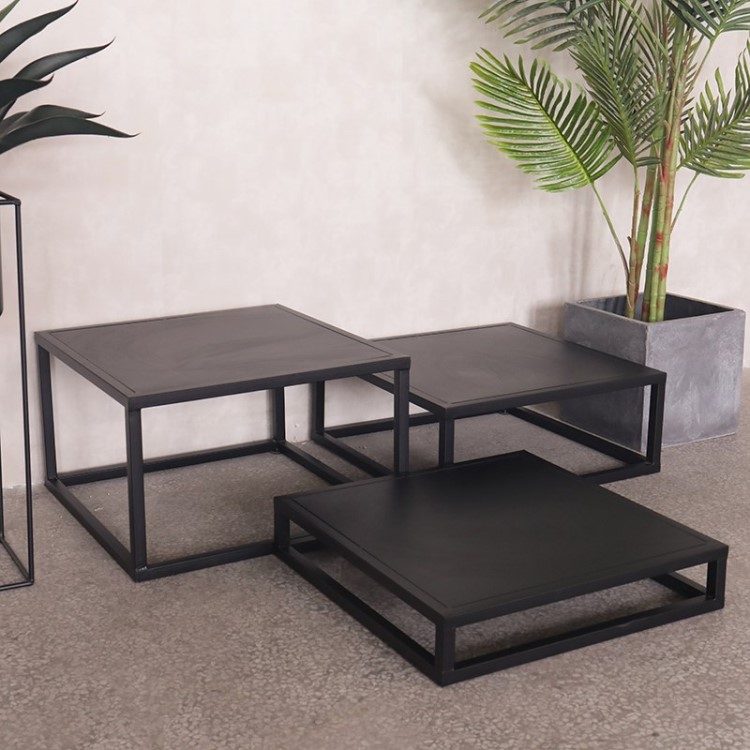 服装店橱窗模特展示台站台底座地台个方形铁质黑色模特台子