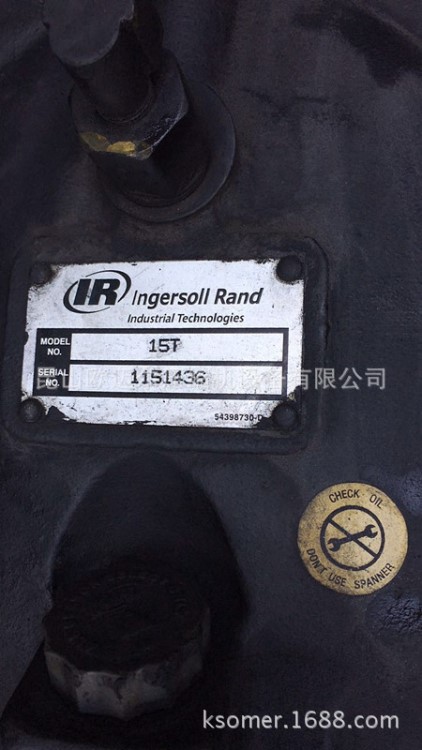 英格索蘭 往復式 活塞空壓機15T 曲軸連桿活塞環卸荷閥板氣缸導套