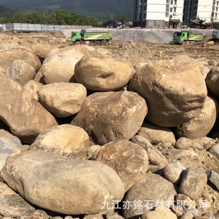 江西廠家天然鵝卵石 園林河卵石綠化景觀石 黃繡大鵝卵石批發(fā)定制