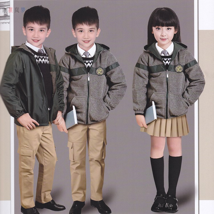 2019幼兒園冬裝新款棉服校服廠家定做兒童休閑短款兩面穿外套