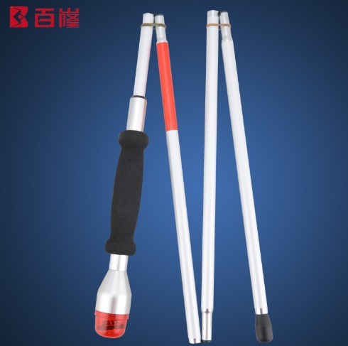 廠家批發(fā)盲人專用智能語(yǔ)音求助聲光電子導(dǎo)盲杖 四折盲杖 導(dǎo)盲棍