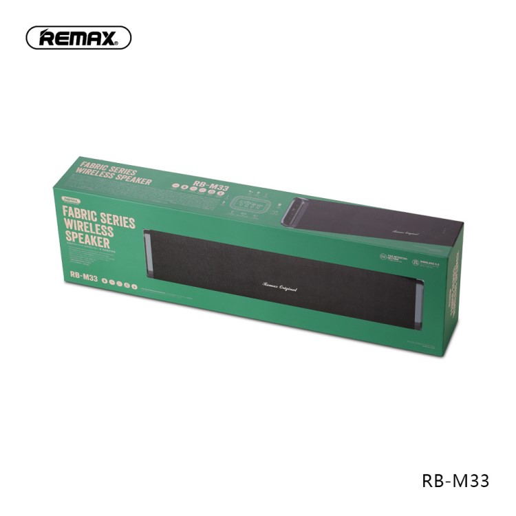 REMAX/睿量 桌面布藝RB-M33音箱 藍(lán)牙5.0 TWS立體聲插TF卡U盤音響