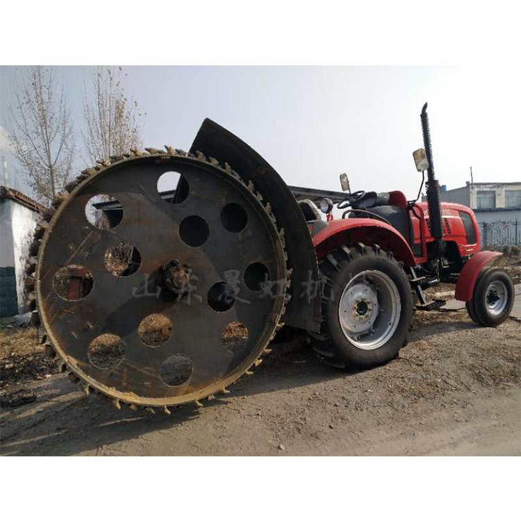 山藥種植鏈條開溝機 瀝青路面開槽機 馬路牙圓盤挖溝機