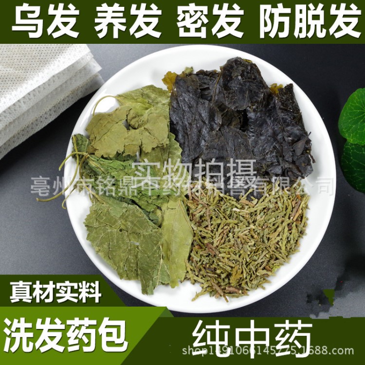 中藥材洗頭藥包 側柏葉 苦丁 桑葉 洗發中藥包 代加工 量大價優