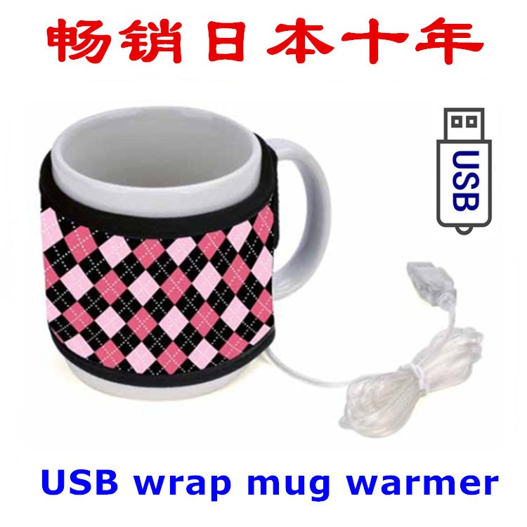 出口日本USB保暖杯套Kitty咖啡杯套USB CUP Warm 车载保温奶瓶套