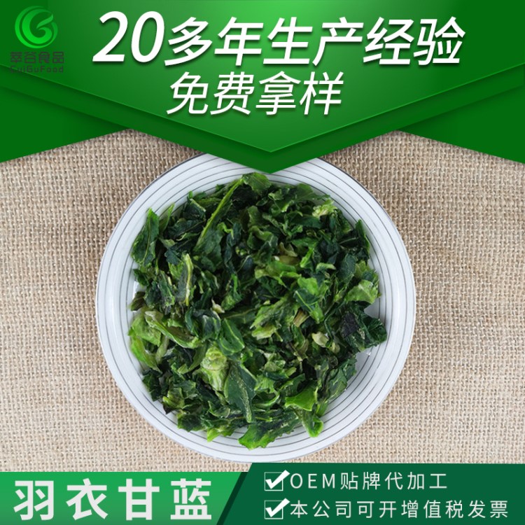 江蘇萃谷供應(yīng)脫水羽衣甘藍(lán) 脫水甘藍(lán)菜葉 綠色脫水蔬菜批量供應(yīng)