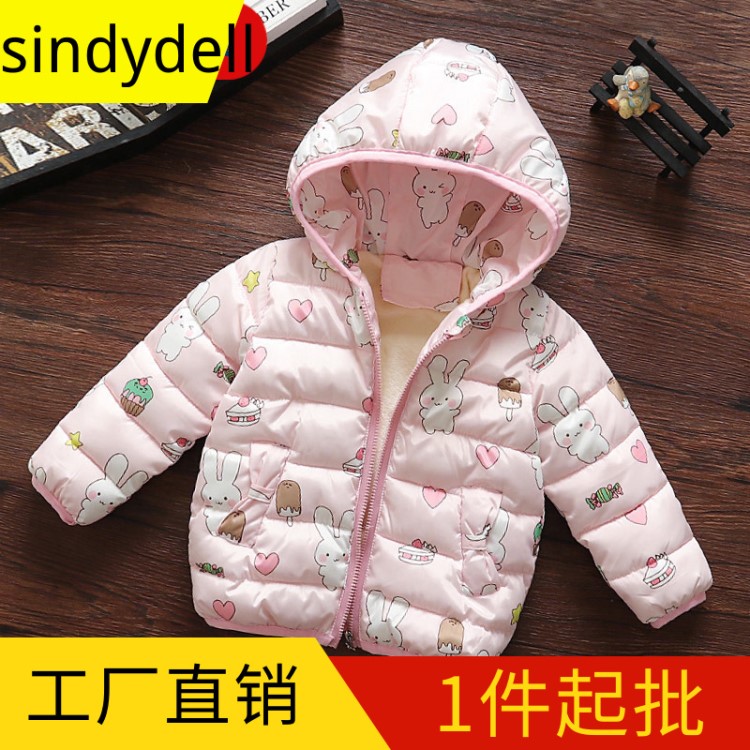 女童1嬰兒棉衣外套3歲女寶寶公主羽絨棉服冬裝12個月6韓版棉襖潮5