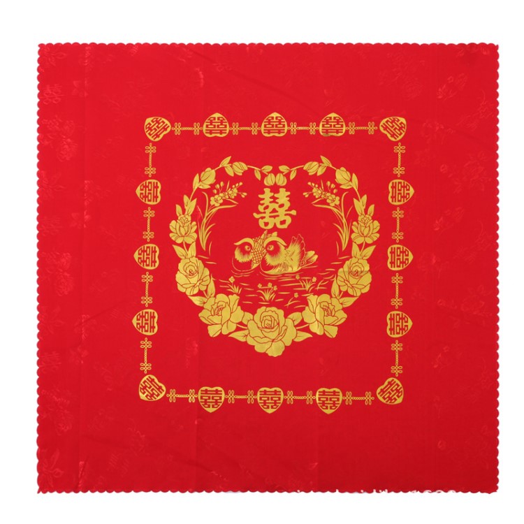 加厚龍鳳 鴛鴦 新人婚慶道具結婚用品 喜宴包裹紅布 提花包袱皮喜