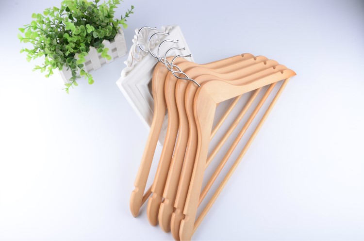 木質衣架 實木衣架 木頭衣服架服裝店衣架 防滑衣架