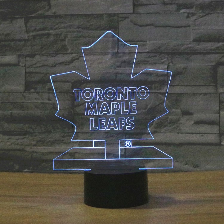 2019外贸新款橄榄球系列toronto maple leafs枫叶七彩触控LED灯