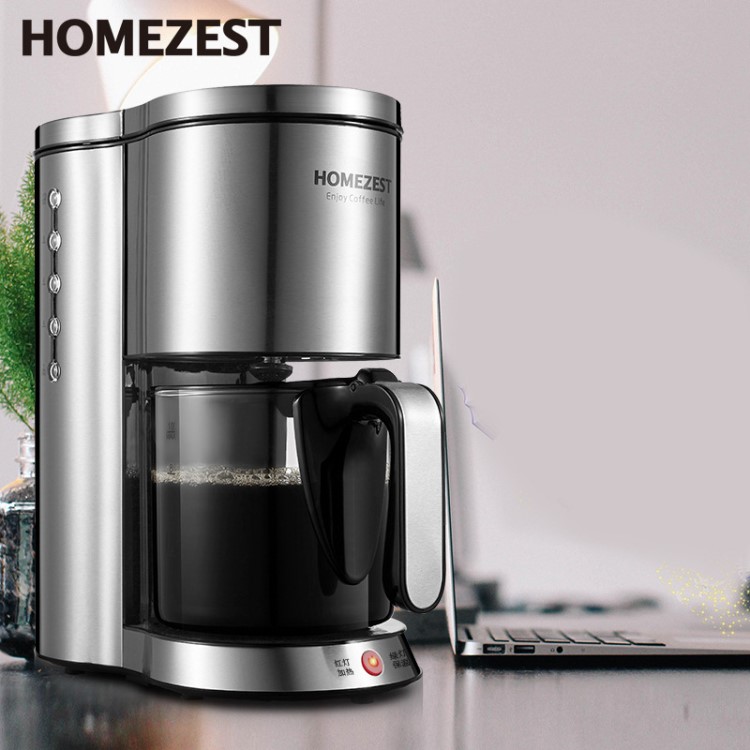 不锈钢商用美式咖啡机家用保温全自动大杯量煮茶机Homezest AD103