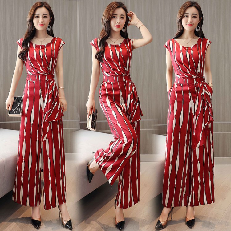 KEMAI連體褲通勤夏季長褲常規(guī)連衣褲寬松顯瘦氣質(zhì)優(yōu)雅麗人韓版