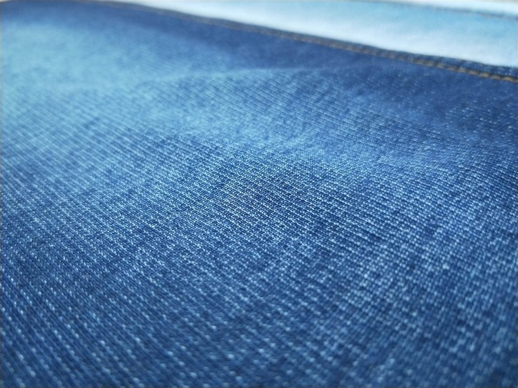 全棉针织牛仔面料靛蓝大毛圈外套时装面料厂家直销或来样定做