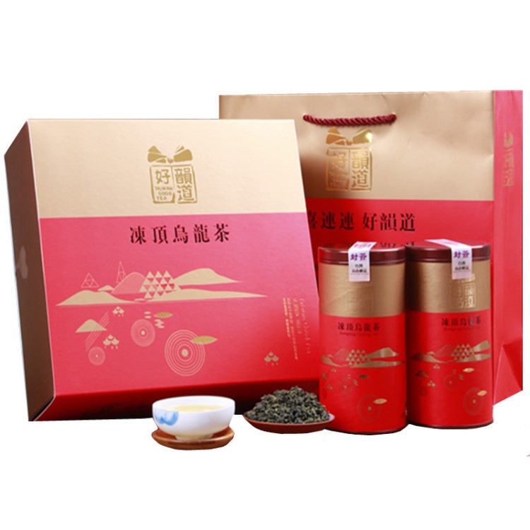 凍頂烏龍茶葉 臺(tái)式烏龍茶 濃香型禮盒300g 臺(tái)灣阿里山風(fēng)味 高山茶