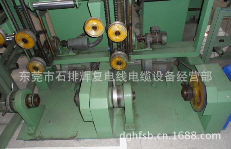 供應二手電線電纜設備押出機 500雙頭動力放線