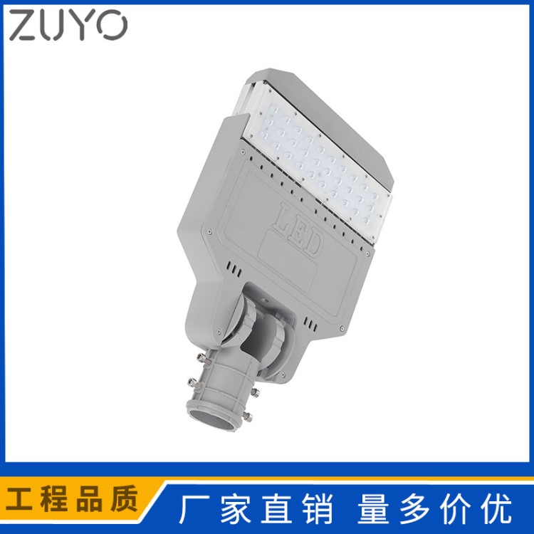 跨境LED模组路灯50W100W挑臂路灯头道路照明庭院150W太阳能灯头