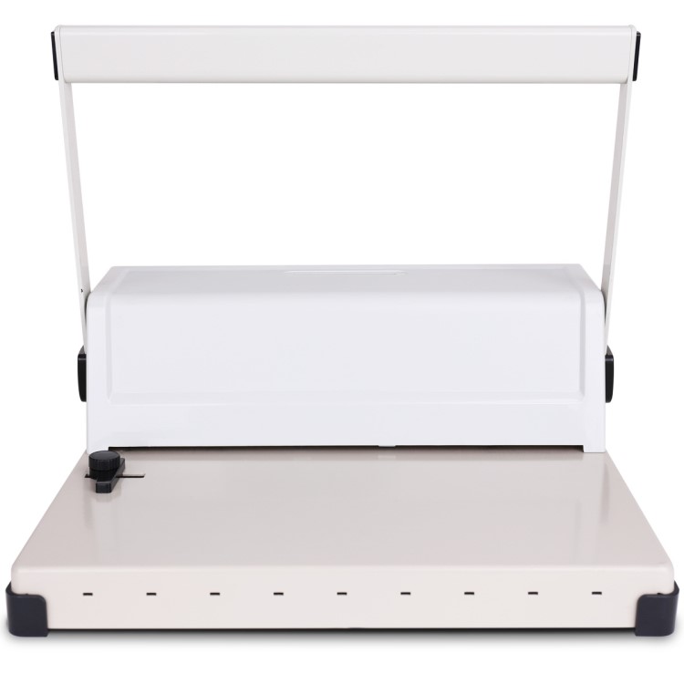 得力（deli）3889 雙線鐵圈文件裝訂機 34方孔掛歷/臺歷打孔機