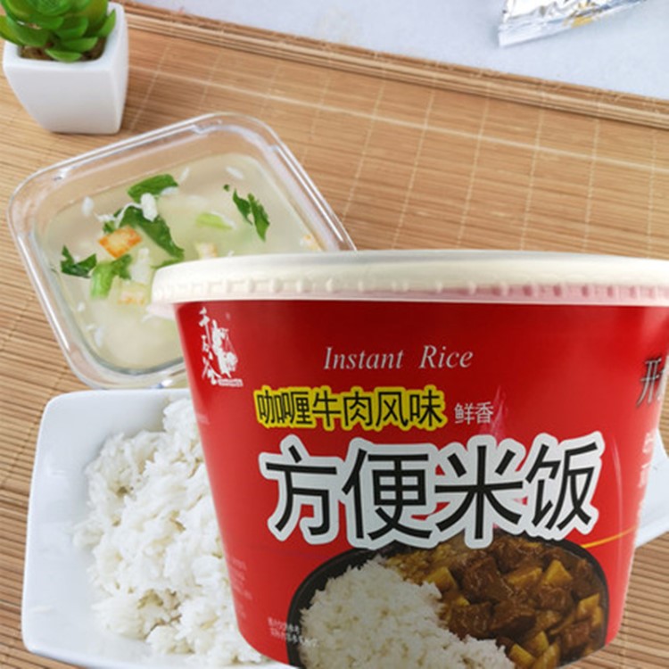 千石谷8盒裝方便米飯熱水菜泡飯懶人速食即食宿舍盒飯食品