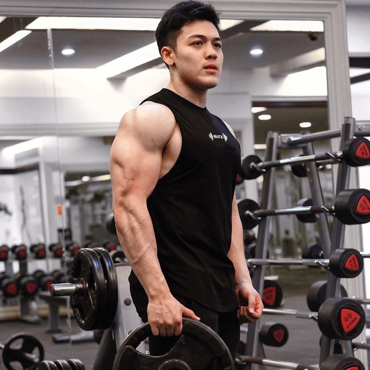肌肉博士亞馬遜歐美運(yùn)動(dòng)背心男款速干健身無(wú)袖T恤跑步訓(xùn)練服裝