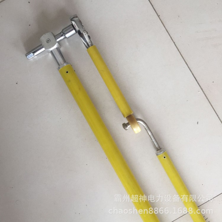 10kv帶電作業加長絕緣棘輪扳手 一兩米BRQD-38套筒扳手操作桿價格