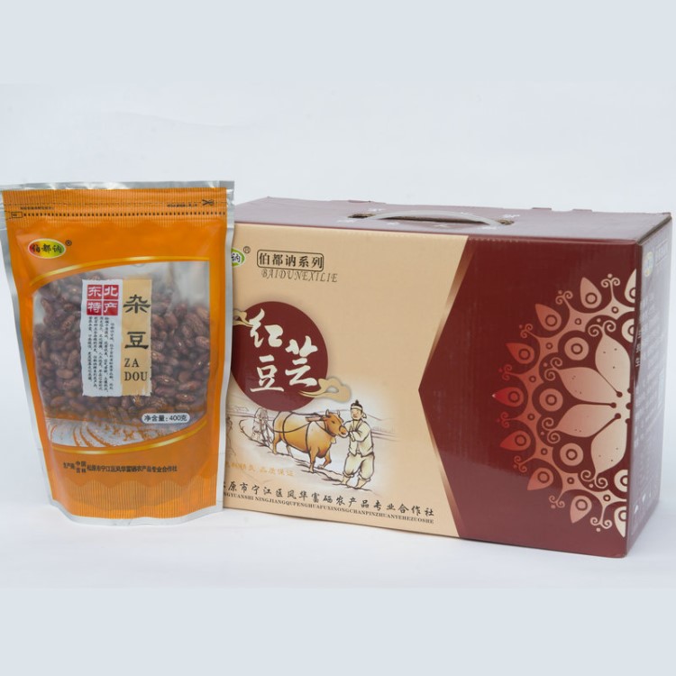風(fēng)華農(nóng)產(chǎn)品紅蕓豆 雜糧雜豆 東北紅蕓豆3.2kg禮盒裝