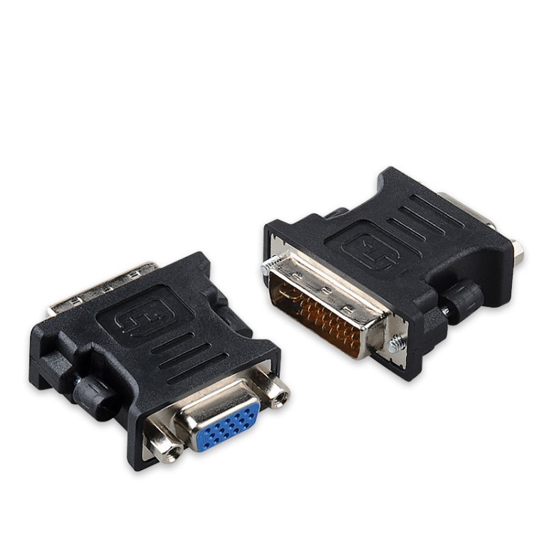 dvi转vga头 dvi公转vga母转接头 高清公转vga 母连接头工厂直销