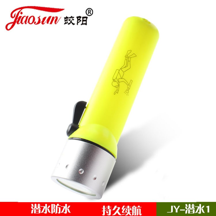 廠家直銷(xiāo)led潛水手電筒 潛水燈家用照明戶(hù)外遠(yuǎn)射防水手電筒塑料