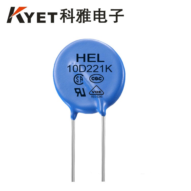 浪涌抑制型压敏电阻器 HEL 10D221K