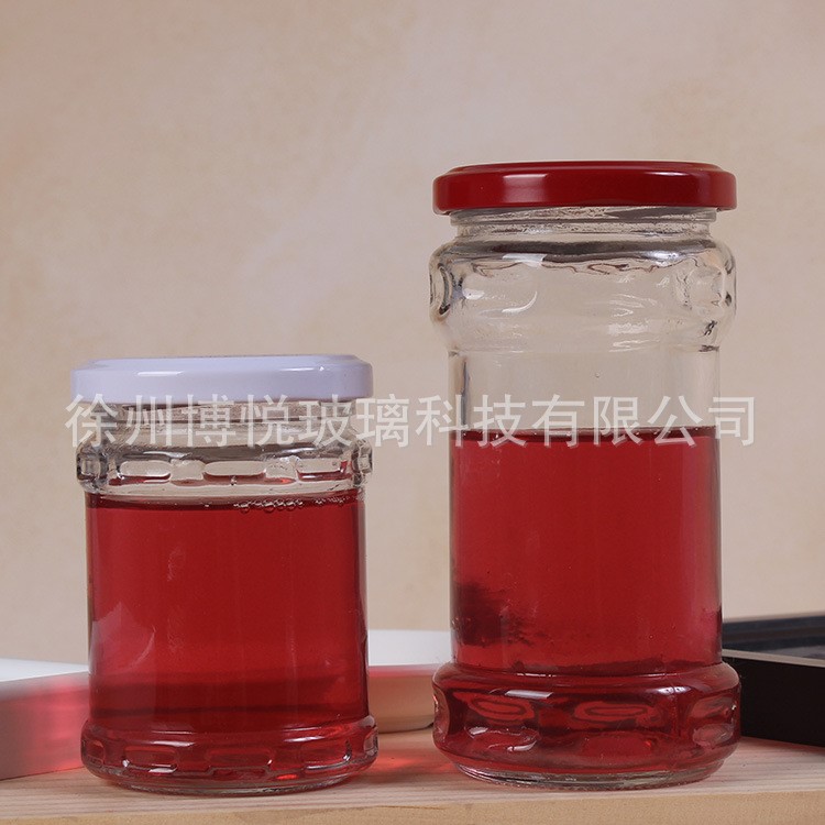 廠家現(xiàn)貨銷售老干媽玻璃瓶 220ml 280ml配套蓋子醬菜玻璃瓶麻辣醬