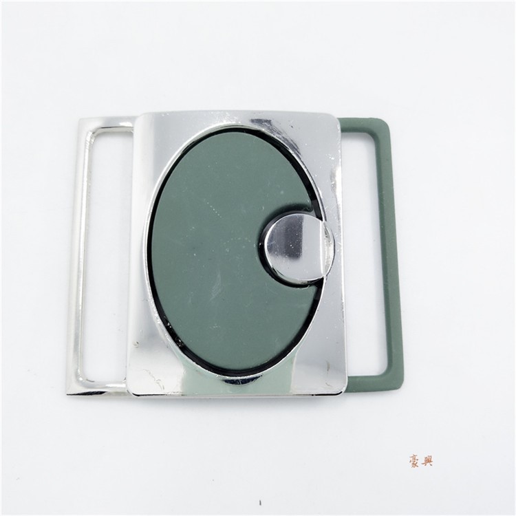 廠家供應女裝簡潔腰帶飾品 合金噴漆對扣，腰帶扣帶寬度45MM